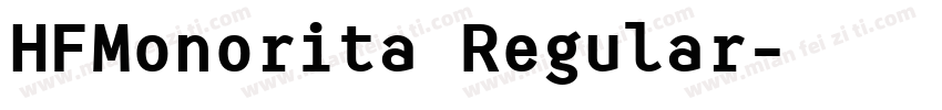 HFMonorita Regular字体转换